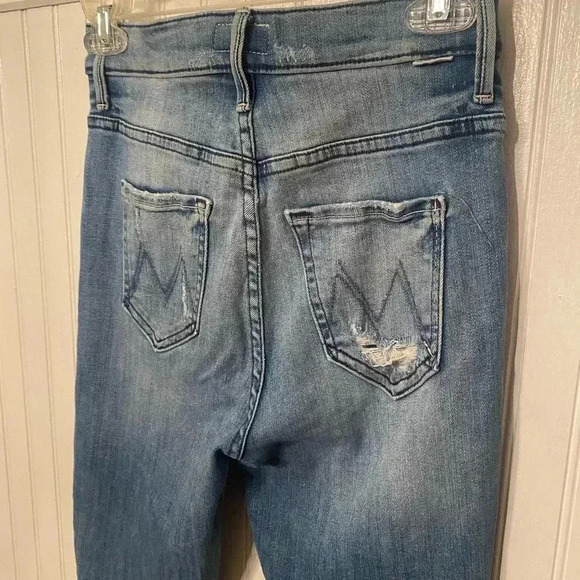 Mother The Swooner Ankle Fray High Rise Skinny Jeans Size 25 - Picture 4 of 8